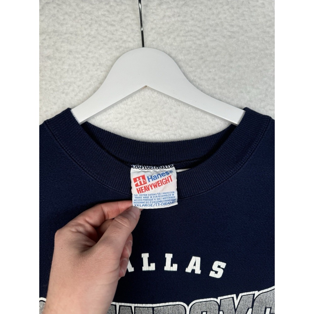 VTG 1996 Dallas Cowboys NFC Champions Sweatshirt Nutmeg XXL - Super Bowl XXX - Picture 3 of 14